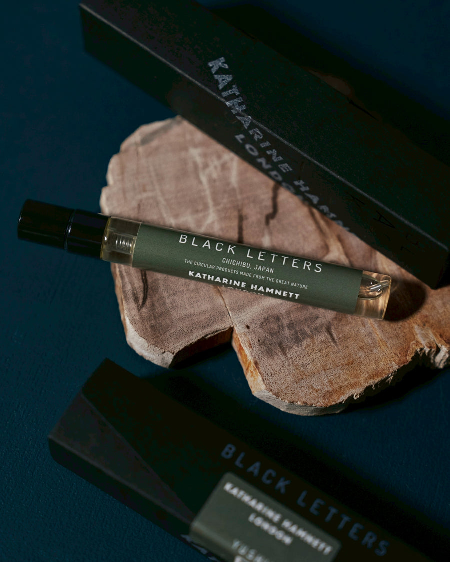 【BLACKLETTERS×KATHARINE HAMNETT LONDON】YUSHIN オードトワレ　10ml  森の吐息から生まれた黒文字とヒノキの香り